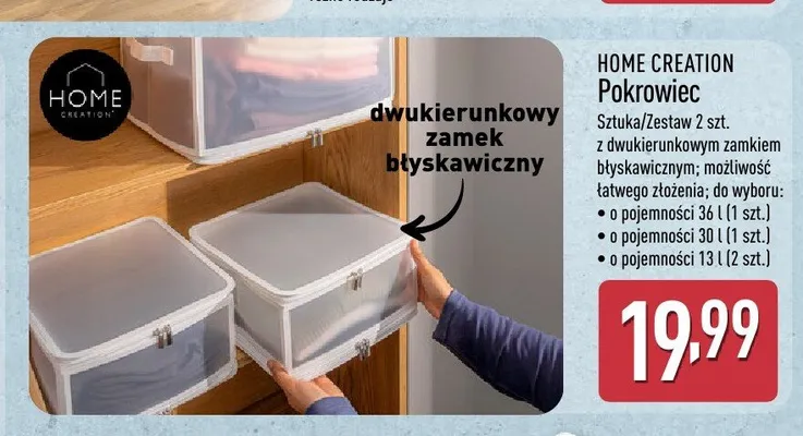 Pokrowiec Home Creation promocja w Aldi