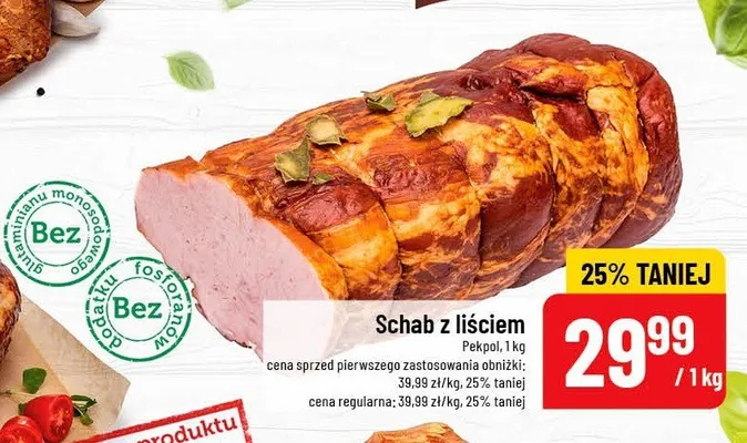 Schab z liściem promocja w POLOmarket