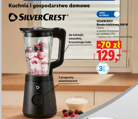 Blender kielichowy Silvercrest 600W promocja w Lidl
