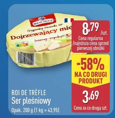 Ser pleśniowy Roi De Trèfle promocja w Aldi