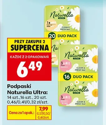 Podpaski Naturella Ultra 14 szt. promocja w Biedronka