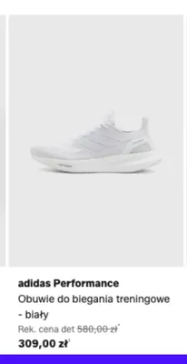 Obuwie do biegania treningowe adidas Performance białe promocja w Lounge by Zalando
