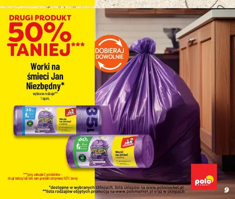 Worki na śmieci Jan Niezbędny Magnum Flex & Strong 35 l promocja w POLOmarket