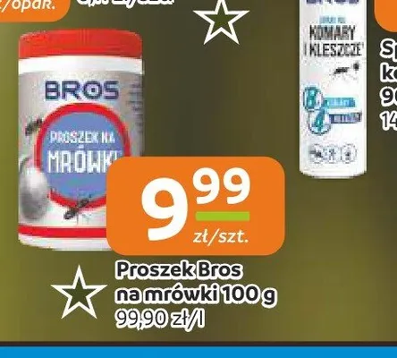 Proszek Bros na mrówki 100g promocja w Społem Częstochowa