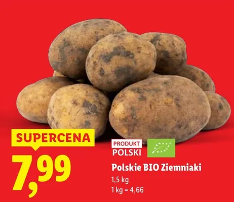 Ziemniaki polskie BIO promocja w Lidl