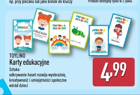 Karty edukacyjne Toylino promocja w Aldi
