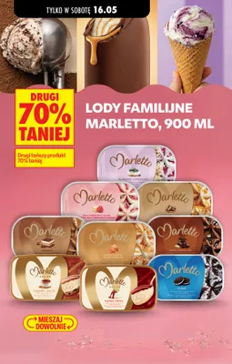 Lody familijne Marletto Delice Panna Cotta promocja w Biedronka