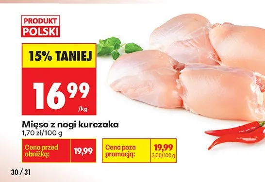 Mięso z nogi kurczaka promocja w Biedronka