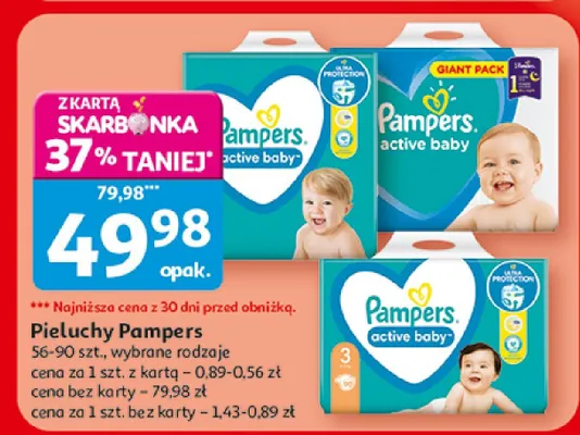Pieluchy promocja w Auchan