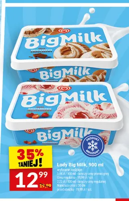 Lody Big Milk promocja w Twój Market