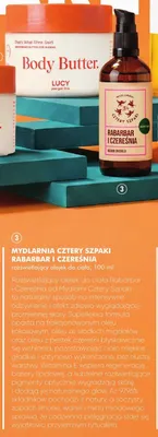 Olejek do ciała Mydlarnia Cztery Szpaki Rabarbar i Czereśnia promocja w Super-Pharm