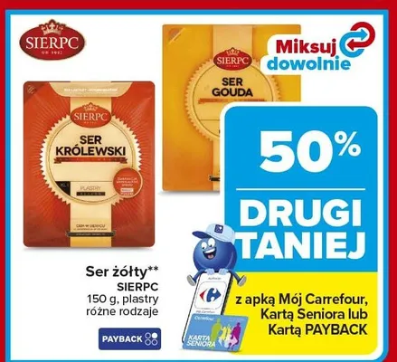 Ser żółty ser gouda promocja w Carrefour
