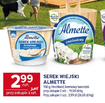 Serek wiejski Almette promocja w Stokrotka