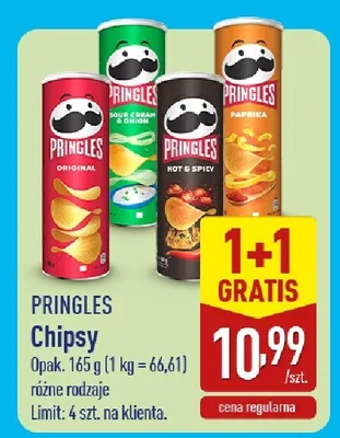 Chipsy różne rodzaje promocja w Aldi