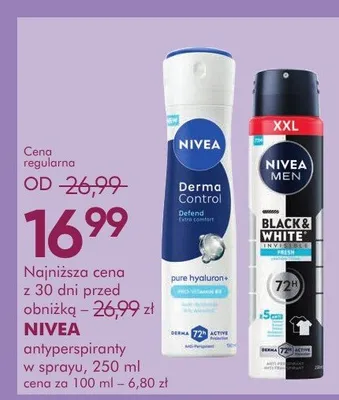 Antyperspirant w sprayu Dermo Control promocja w Super-Pharm