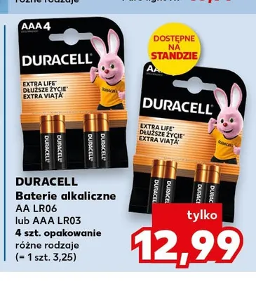 Baterie alkaliczne DURACELL AA LR06 promocja w Kaufland
