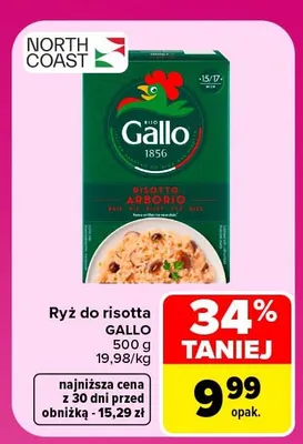 Ryż do risotta Gallo promocja w Carrefour Market