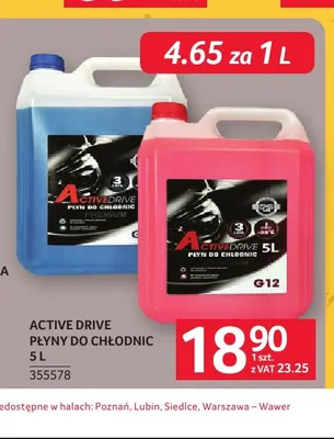 Płyn do chłodnic G12 Active Drive promocja w Selgros