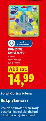 Kostki do WC Domestos Lime promocja w Lidl