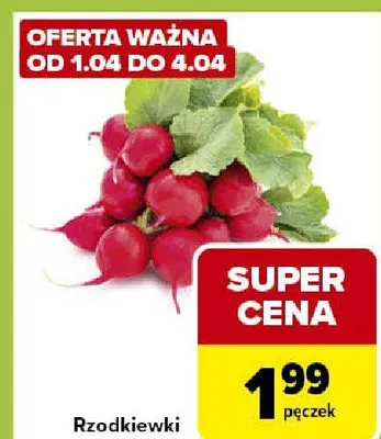 Rzodkiewki promocja w Carrefour Express
