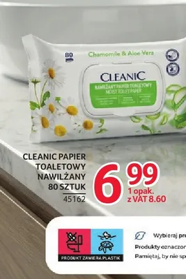 Papier toaletowy nawilżany Cleanic promocja w Selgros