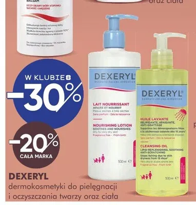 Dermokosmetyki Dexeryl promocja w Super-Pharm