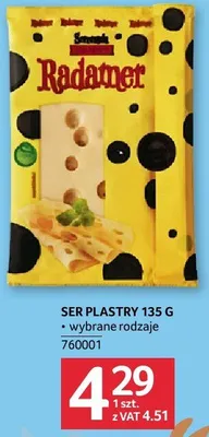 Ser plastry 135 g promocja w Selgros