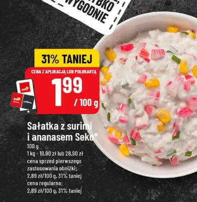 Sałatka z surimi i ananasem Seko promocja w POLOmarket