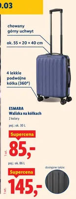 Walizka na kółkach Esmara promocja