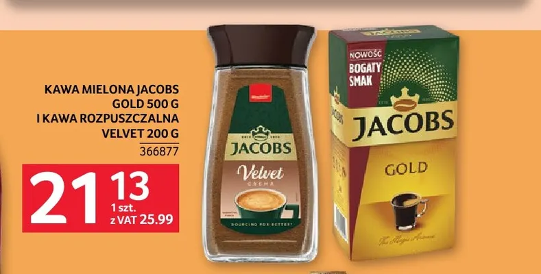Kawa mielona Jacobs Gold promocja w Selgros