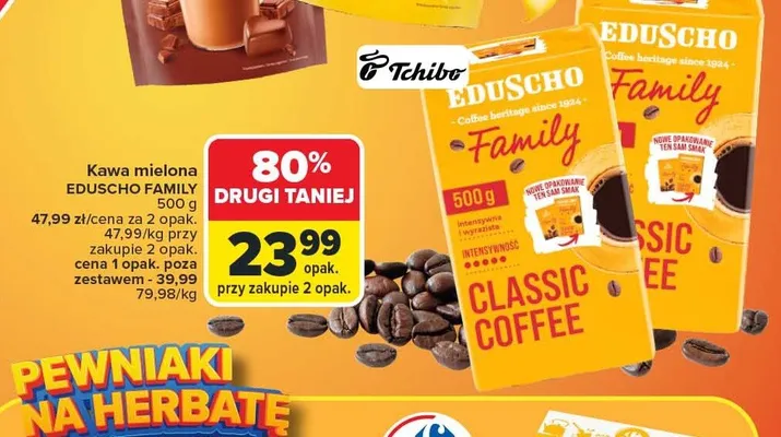 Kawa mielona Eduscho Family promocja w Carrefour Market