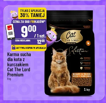 Karma sucha dla kota z kurczakiem Cat The Lord Premium promocja w POLOmarket