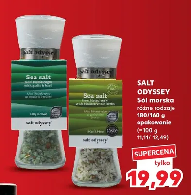 Sól morska z czosnkiem i bazylią Salt Odyssey promocja w Kaufland