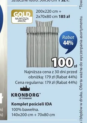 Komplet pościeli Ida 140x200 cm Kronborg promocja w Jysk