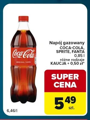 Napój gazowany Coca-Cola promocja w Globi