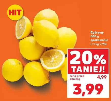 Cytryny 500g promocja w Kaufland