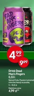 Drink Dead Man's Fingers Spiced Cola promocja w Żabka