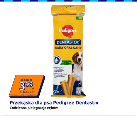 Przekąska dla psa Pedigree Dentastix codzienna pielęgnacja zębów promocja w Action