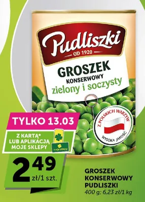 Groszek konserwowy zielony i soczysty promocja w ABC