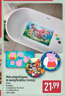 Mata antypoślizgowa do brodzika z licencją promocja w Aldi