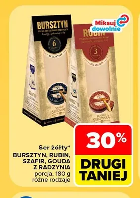Ser żółty Rubin Skarby Serowara porcja promocja w Carrefour
