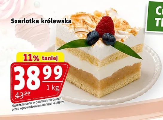 Szarlotka królewska Tri Food promocja w Prim Market