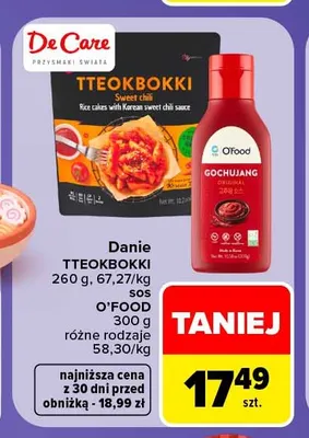Danie Tteokbokki O'Food promocja w Carrefour