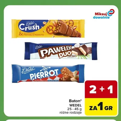 Baton Pierrot E.Wedel promocja w Carrefour Express