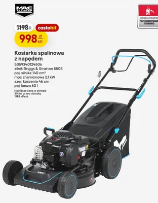 Kosiarka spalinowa z napędem Mac Allister promocja w Castorama