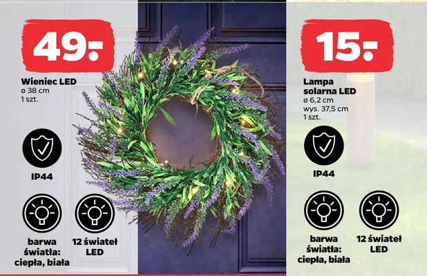 Wieniec LED promocja w Netto