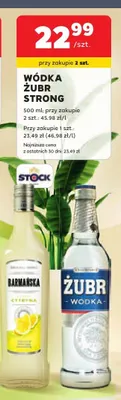 Wódka Żubr Strong promocja w Stokrotka