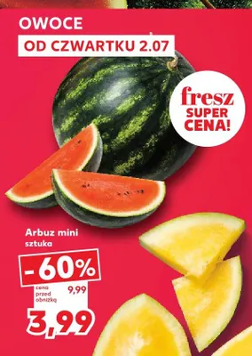 Arbuz mini promocja w Kaufland