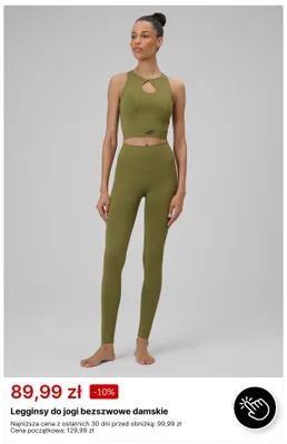 Legginsy do jogi bezszwowe damskie 4F promocja w 4F