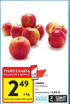 Jabłko mix odmian luz promocja w Intermarche